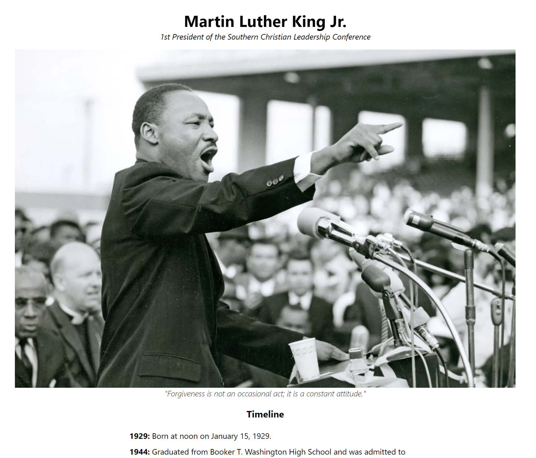 Tribute Page